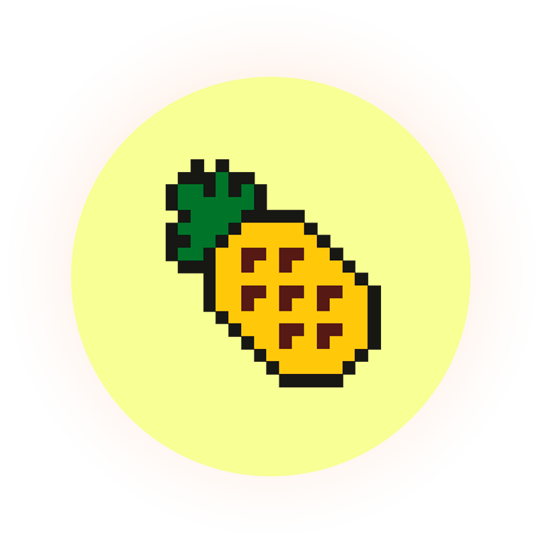 [Motiv: Ananas] Kinder / T-Shirt, Kurzarm, gelb, 104/110 T-Shirt, Kurzarm | 104/110 | gelb