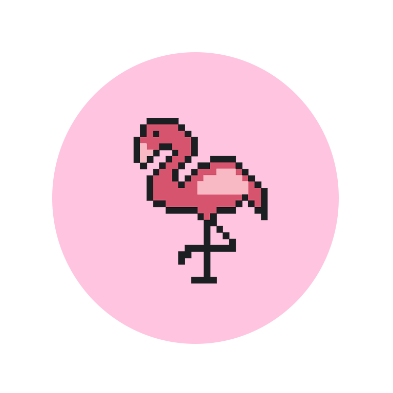 [Motiv: Flamingo] Kinder / T-Shirt, Kurzarm, gelb, 104/110 T-Shirt, Kurzarm | 104/110 | gelb