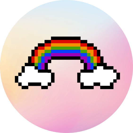 [Motiv: Regenbogen mit Wolken] Kinder / T-Shirt, Kurzarm, schwarz, 140/146 T-Shirt, Kurzarm | 140/146 | schwarz