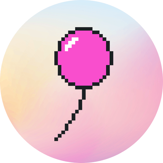 [Motiv: Ballon (pink)] Kinder / T-Shirt, Kurzarm, hellblau, 92/98 T-Shirt, Kurzarm | 92/98 | hellblau