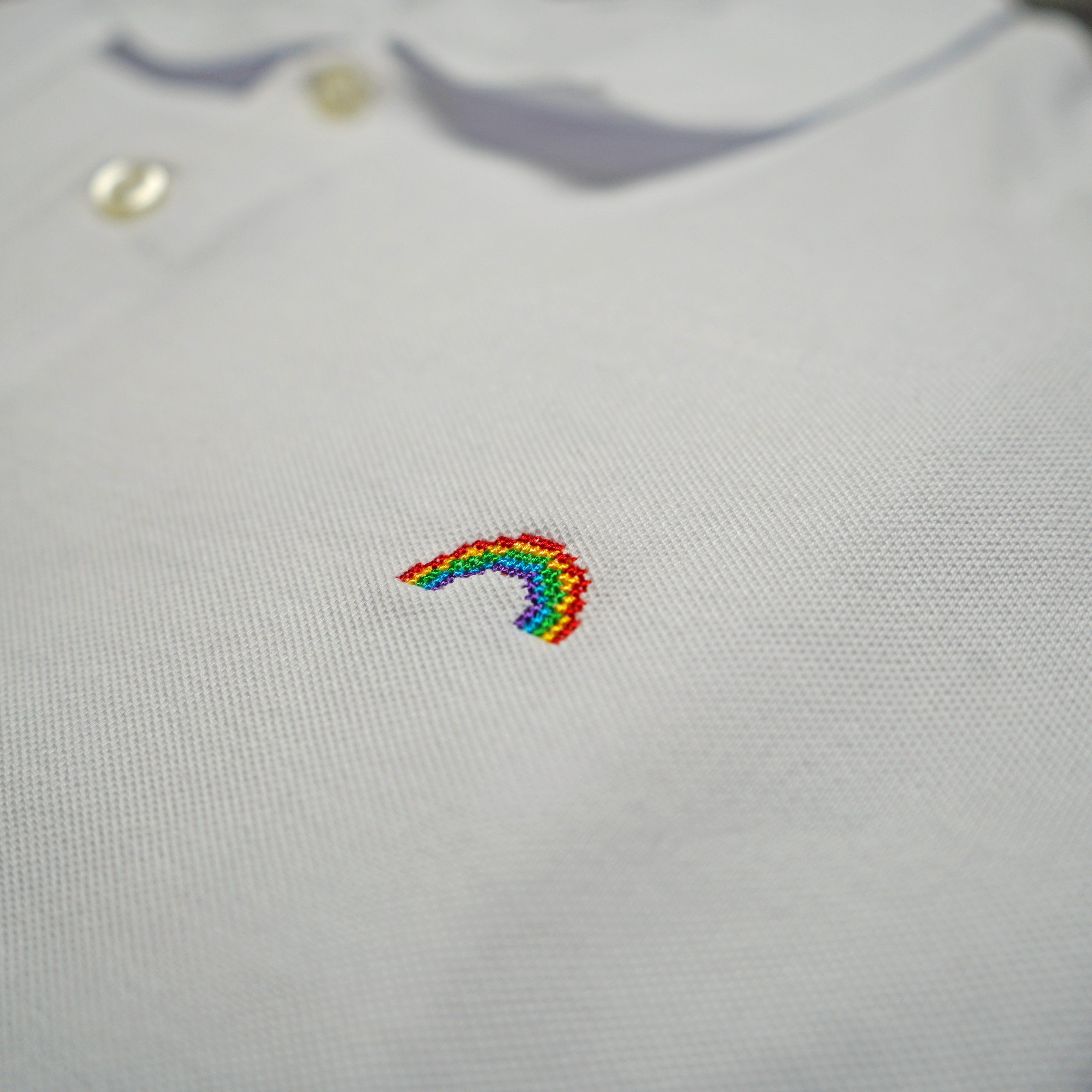 Motiv: Regenbogen, Kinder / T-Shirt, Kurzarm, graugrün, 116/122