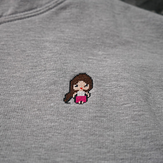 Motiv: Girl, Kinder / T-Shirt, Kurzarm, schwarz, 140/146